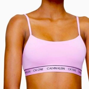 CK ONE Calvin Klein Cotton Pink Bralette